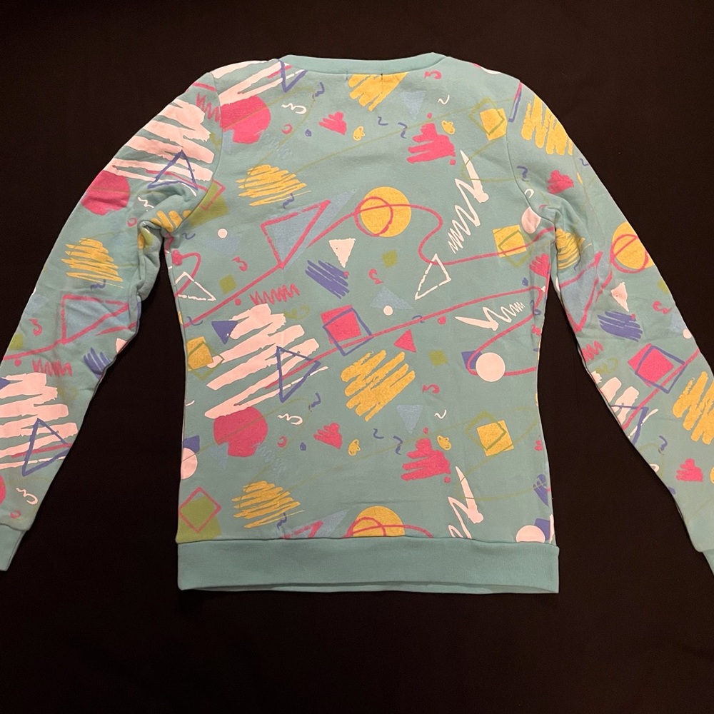 Retro patterned sweatshirt - Picture 2 of 2